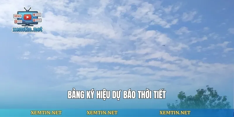 Bảng ký hiệu dự báo thời tiết