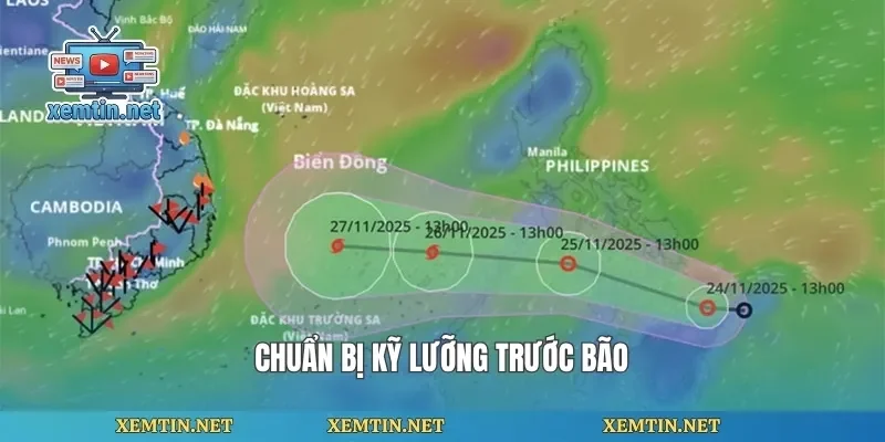 Chuẩn bị kỹ lưỡng trước bão