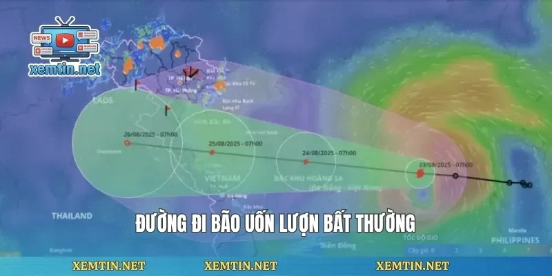 Đường đi bão uốn lượn bất thường