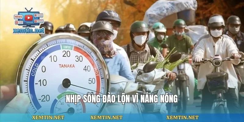 Nhịp sống đảo lộn vì nắng nóng