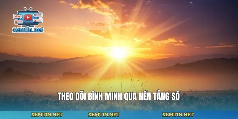 Theo dõi bình minh qua nền tảng số