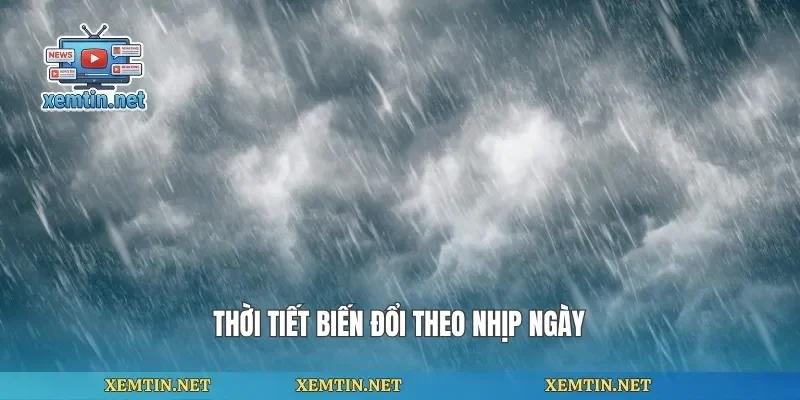 Thời tiết biến đổi theo nhịp ngày