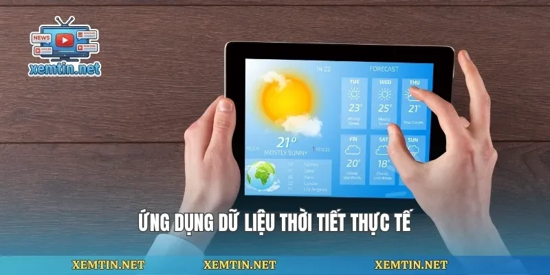 Ứng dụng dữ liệu thời tiết thực tế